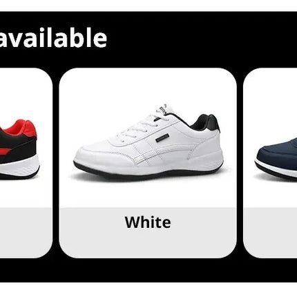 Men's Sneakers Sports Casual Shoes Leather Outdoor Men Walking Shoe Four Seasons Soft Bottom