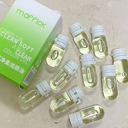 Maffick Camellia Cleansing Oil - Single-Use Packs, Deep Cleansing, Gentle Makeup Removal, Portable and Convenient
