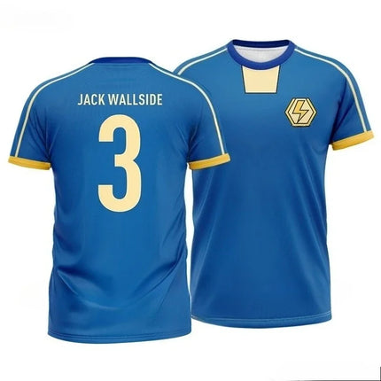 Vintage Jersey Inazuma Eleven Kaio Cosplay Anime T-shirt 3D Print Kid Football Team Uniform Summer Men Women Sport Soccer Top
