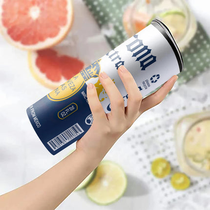 20oz Creative Corona Light Beer Can Modelo Stainless Steel Skinny Tumblers Vacuum Cup With Lid straw Keep Hot Cold Water Bottle