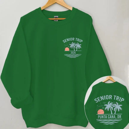 Senior Trip 2026 Sweatshirt Men Women Clothing Unisex Classic Casual Crewneck Top Senior Trip 2026 Fashion Casual Hooded Shirt