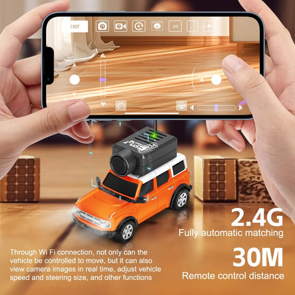 Wltoys 6405/6406 1/64 FPV First Person View Mini RC Car&Runway Mat 2.4GHz Gyroscope Remote Control Car with HD Camera Racing Toy