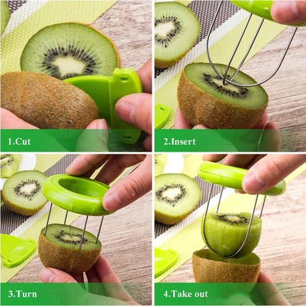 Detachable Kiwi Cutter Fruit Peeler Kitchen Tool Efficient Lemon Peeling Gadget Creative Salad Prep Accessory Compact Design