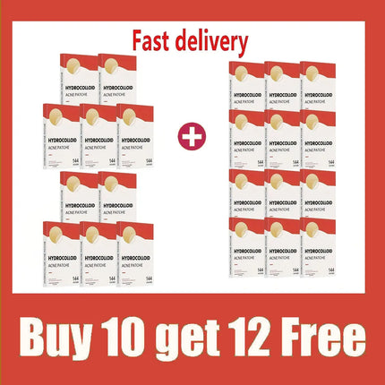144pcs Invisible Removal Pimple Anti-Acne Hydrocolloid Patches Spots Marks Concealer Repair Sticker Waterproof Beauty-health