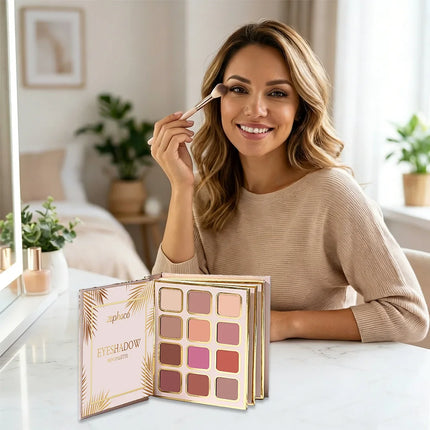 Book Style Makeup Palette Gilded Makeup Set Comprehensive Kit  Eyeshadow Blush Lipstick All in One Foldable Makeup Palette
