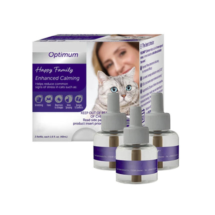 Classic Calming Diffuser Refill for Cats 30 Day 3x48ml Pack Anti-Stress Pheromone Home Solution