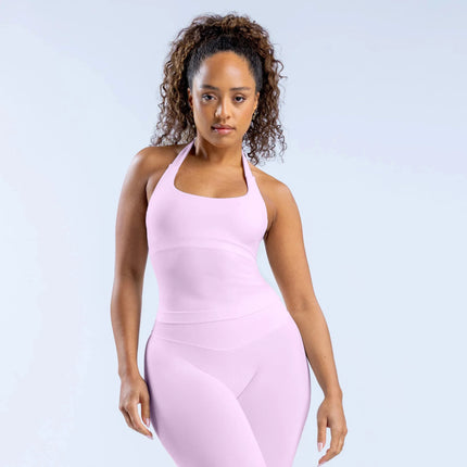 European and American Tight Seamless Yoga Backless Hanging Neck Sports Vest Shaping Vest Comfortable Breathable Beautiful Vest