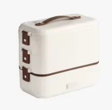 Food Warmer Heated Rice Cookers Portable Car Electric Steamed Cooking Lunch Box Mini Heating 2 Layer Minimalist Multifunction