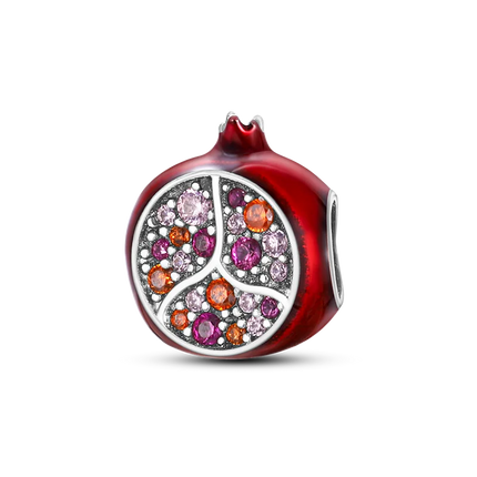 Charms Plata De Ley 925 Red Color Series Charm Red Elephant Animal Fruit Beads of Original Fits Women Anniversary Jewelry Charms