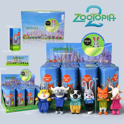 Hot Cartoon Angel Blind Box Zootopia Doll Figuren Unboxing Fun Car Interior Decoration Ornament Birthday Christmas Doll Gift