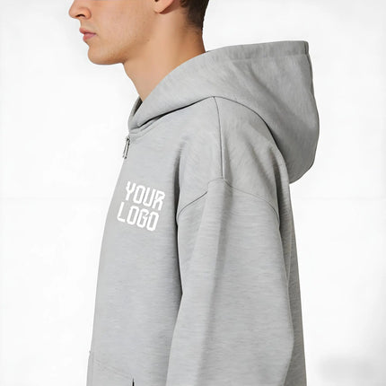 New Fashion Men's and Women's Zipper Hoodie for Spring and Autumn/Winter Casual Hoodie Sportswear Men's Top Solid Color Hoodie M