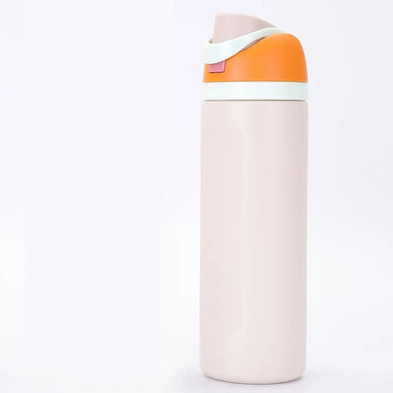 16/24OZ Thermos Cup One-touch Pop-open 304 Stainless Steel Double DrinkWater Bottle Hidden Handle Suitable for Outdoor,Daily Use