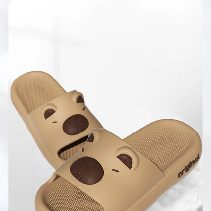 Capybara Cute Cartoon Slippers Sweet Indoor Outdoor Antislip Slides Thick Soft EVA Soles Kawaii Shoes