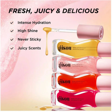 Gisou INS Popular Moisturizing Lip Balm Original Lip Oil Care of the Lip Benetitnt for Lips Plumping Exfoliating Cherry Gloss