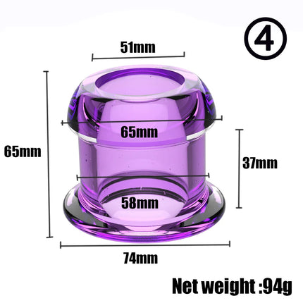 Hollow Anal Plug with Removable Cap Silicone Tunnel Butt Plug Anal Dilator Stretching Adult Sex Toy for Men Women Gay Fetish