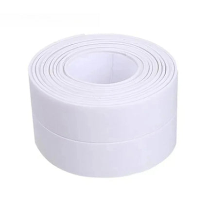 3.2m PVC Waterproof Sealing Tape for Bathroom Sink, Shower, Bathtub and Toilet - Self Adhesive Wall Sticker