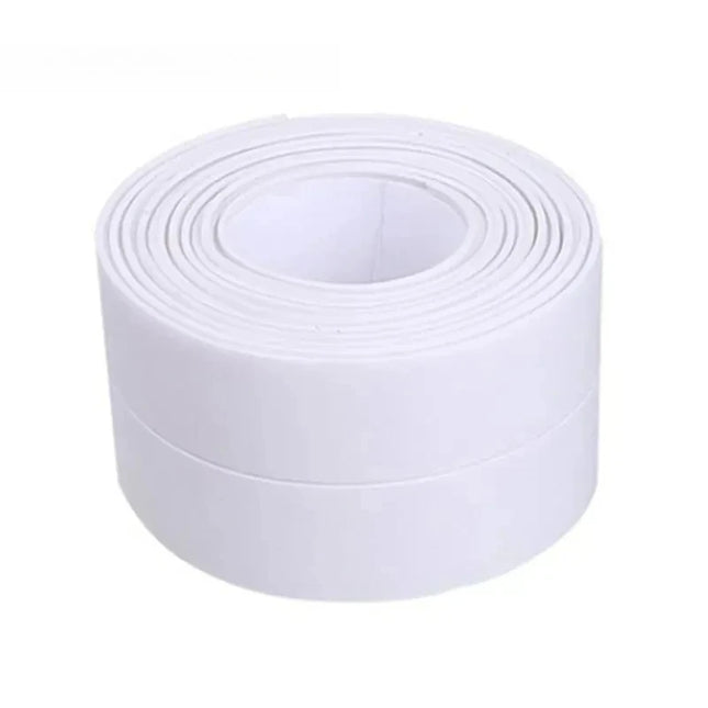 3.2m PVC Waterproof Sealing Tape for Bathroom Sink, Shower, Bathtub and Toilet - Self Adhesive Wall Sticker
