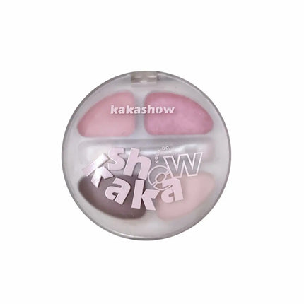 4 Colors Shimmer Matte Eyeshadow Palette Nude Rose Pink Glitter Pigment Eye Shadow Lasting Waterproof Makeup Palette with Brush
