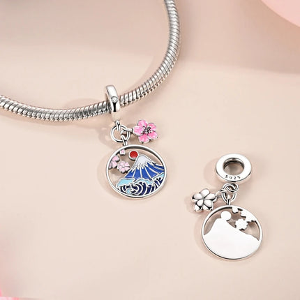 Original 925 Sterling Silver Charms Beads Crown Football Trophy Carp Cat Charms Fit Bracelet Bangle Necklace Woman Jewelry Gift