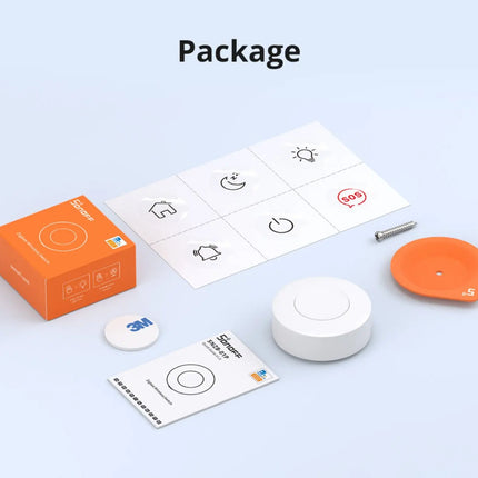 SONOFF SNZB 01P Zigbee Smart Button, Wireless Remote Control for Lights & Scenes, Single/Double/Long Press for Home Assistant