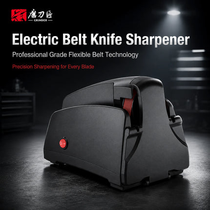 Home Use Electric Belt Sharpener, 4 Grits 120-1000#, Sanding Belt Knife Sharpening Tool for Kitchen