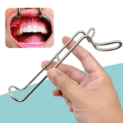 Double-Headed Stainless Steel Dental Mouth Expander Lip and Cheek Retractor for Upper and Lower Intraoral Access