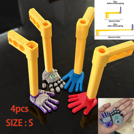 NEW Sci-Fi Telescopic Hand Toy Props Creative Robot Palm 3D Printed Interactive Toy Cosplay and Halloween Costume Accessory