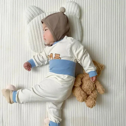 Newborn Kid Girl Underwear Clothes Set Pure Cotton Baby Boy Long Sleeves Outfit Cute Toddler Infant Clothing Two Piece Sleepwear
