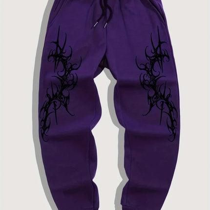 Latest Gothic Print Casual Jogging Sports Pants Multifunctional Couple Pants Fashionable Hip-Hop Pants Comfortable Sports Pants