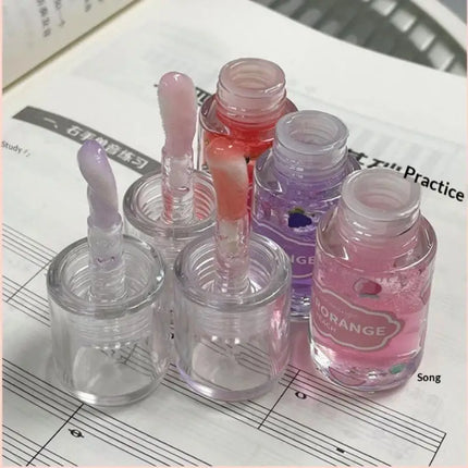 1/3Pcs HERORANGE Fruit Flavored Lip Oil Moisturizing Hydrating Lip Balm Primer Lip Care Cosmetic