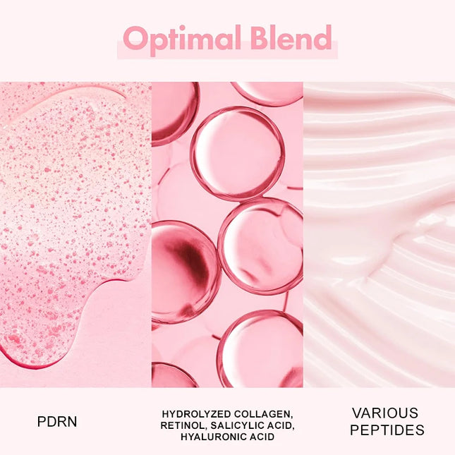 Collagen Peptide Facial Serum Targets Dull Skin Boosts Skin Elasticity Stimulates Skin Renewal Repairs Salmon PDRN KOREAN Product