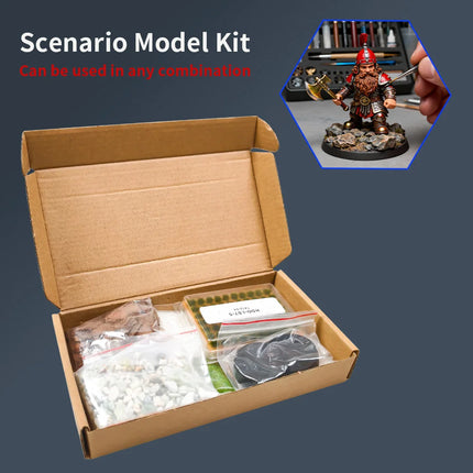 1Set DIY Miniature Model Kit Materials Tool For Building Sand Table/Railway/Military Wargame Base/Desk Craft Ornament Diorama
