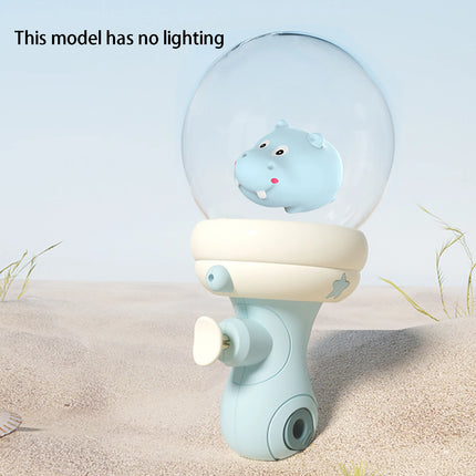 Playing with water spray gun, children's glowing water gun in summer, press water gun, indoor and outdoor interaction