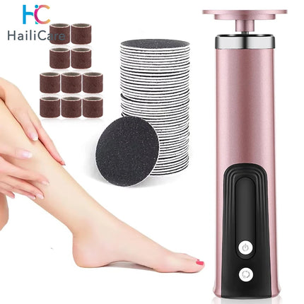 Electric Foot Callus Remover Foot Care File Heels Dead Skin Pedicure Tool Electronic Foot Grinder and Replacement Sandpaper
