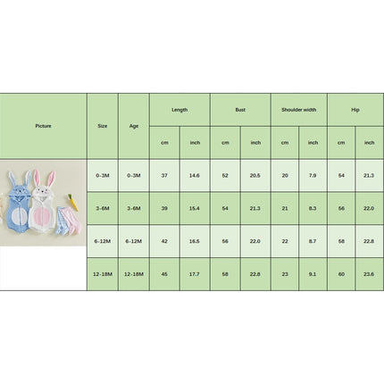 Baby Easter Bunny Costume Sleeveless Hood Zip Up Romper Stripe Long Socks Party Clothes