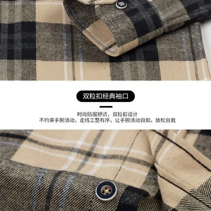 11XL Fits 160 KG Men's Flannel Shirts Long Sleeve Big and Tall 100 Cotton Men's Plaid Flannel Shirts Long Sleeve with Pockets