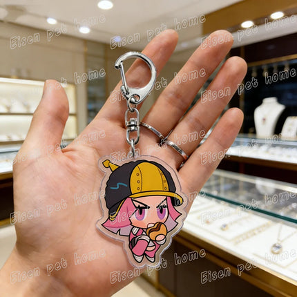 Cartoon Anime Chibi Keychain Accessories Bag Charms Keyrings Jewelry Fans Freinds Game Lovers Gifts