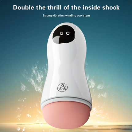 Masturbator Cup Vibration Automatic Male Blowjob Real Vagina Pocket Pussy Vibrating Bullet Penis Oral Adults Sex Toys For Man