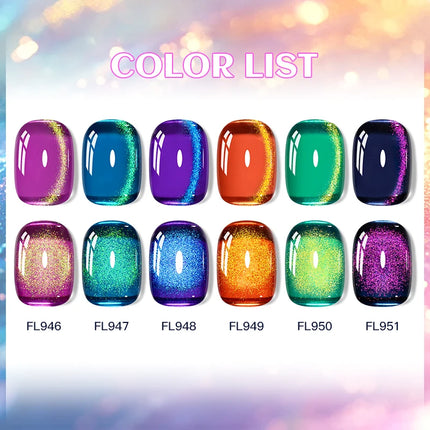 10ml Coloured Stone Magnetic Gel Nail Polish Glitter Semi Permanant Soak Off UV LED Gel Varnish For Manicure DIY Nail Supplies