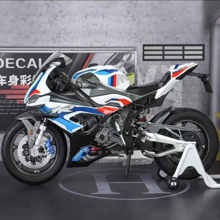 1/9 M1000RR S1000RR Alloy Racing Motorcycle Simulation Metal Street Sports Motorcycle Model With Light Collection Kids Toys Gift