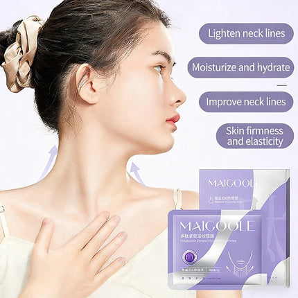 Peptide Firming Neck Mask Lifting And Firming Neck Skin Reduce Fine Lines Deeply Moisturize Makes Skin Glow Nourishing Neck Care