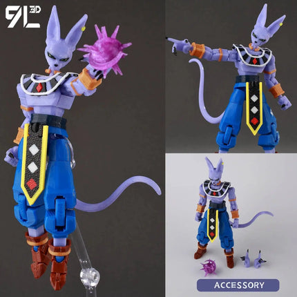 9L3D Multi-Joint Articulated Lucky13 Dummy13 Dragon Ball Goku Beerus Action Figure Boys Vegeta Gift Collectible Anime Figure Toy