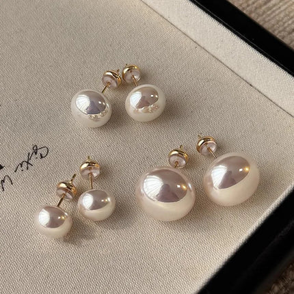 New 925 Sterling Silver Pearl Earrings Personality Charm Exquisite Charm Woman Earrings Birthday Gift Exquisite Jewelry