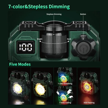 LED Work Light, Portable Work Light, Work Lights on Stand Rotatable Stand and Handle, Hook Design LED Flood Light for Workshop