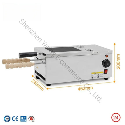New Commercial bagel maker Ice cream bagel maker Baking equipment Chimney roll machine Hungarian cake roll oven