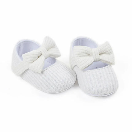 Baby Girls Knitted Floral Prewalker Shoes Anti-Slip Cotton Soft Sole Toddler First Walkers Summer Infant Footwear 0-18 Months