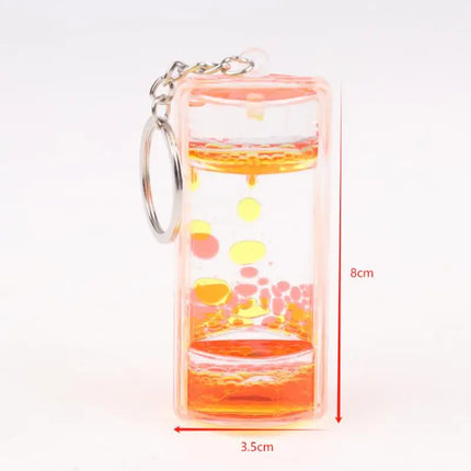 Creative Decompression Two-Color Liquid Oil Leak Acrylic Liquid Hourglass Timer Oil Drop Craft Desktop Decoration Exquisite Gift