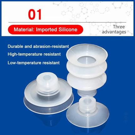 10PCS SP/DP/MP Series Vacuum Suction Cups Single Layer Robot Industrial Pneumatic Accessories Strong Suction Nozzle
