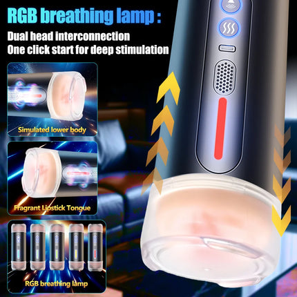 Automatic Male Masturbator Cup Adult Erotic Toys Pocket Pussy Intelligent Voice Blowjob Vaginal Penetration Sex Toys For Men