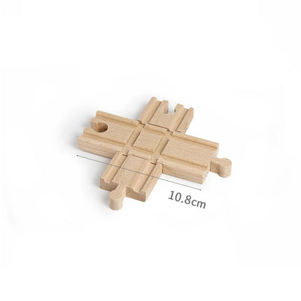Wooden Track Accessories Beech Wood Railway Train Track Bridge Connector Toys Fit Thomas Wooden Train For Children Birthday Gift